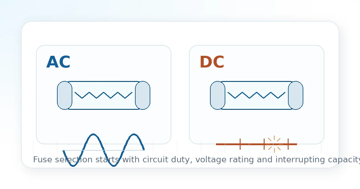 DC Fuses vs AC Fuses | Practical Difference